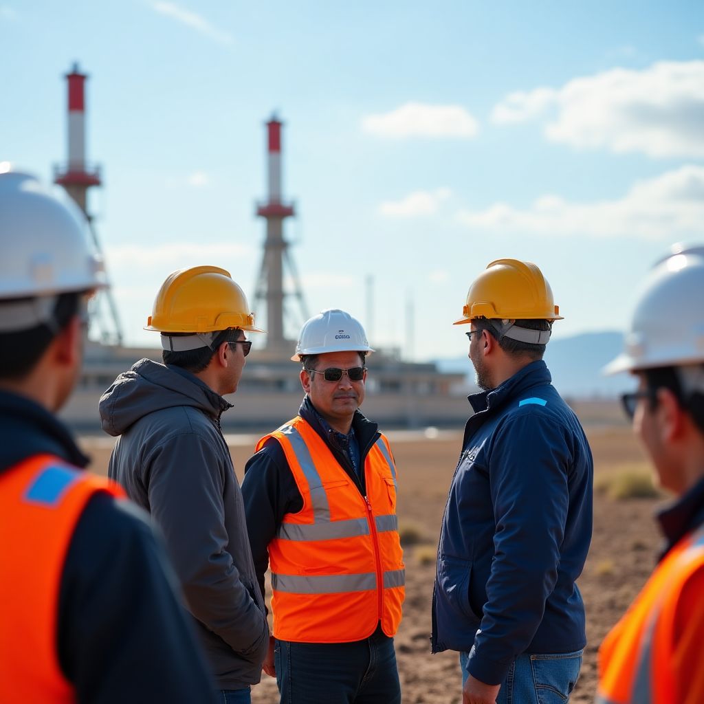 Visita técnica a instalación petrolera
