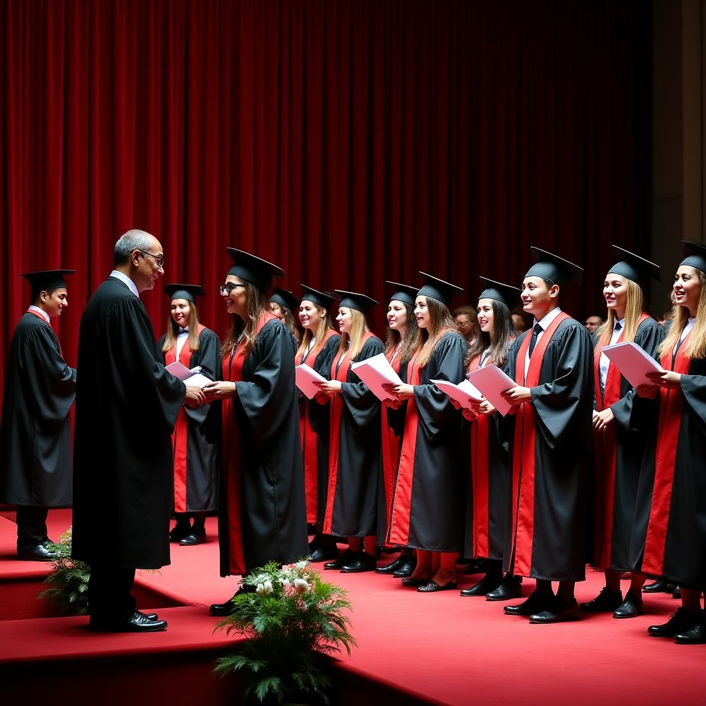 Graduación de estudiantes del programa avanzado